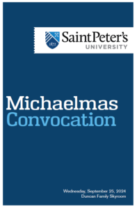 Michaelmas Convocation 2024 program front page