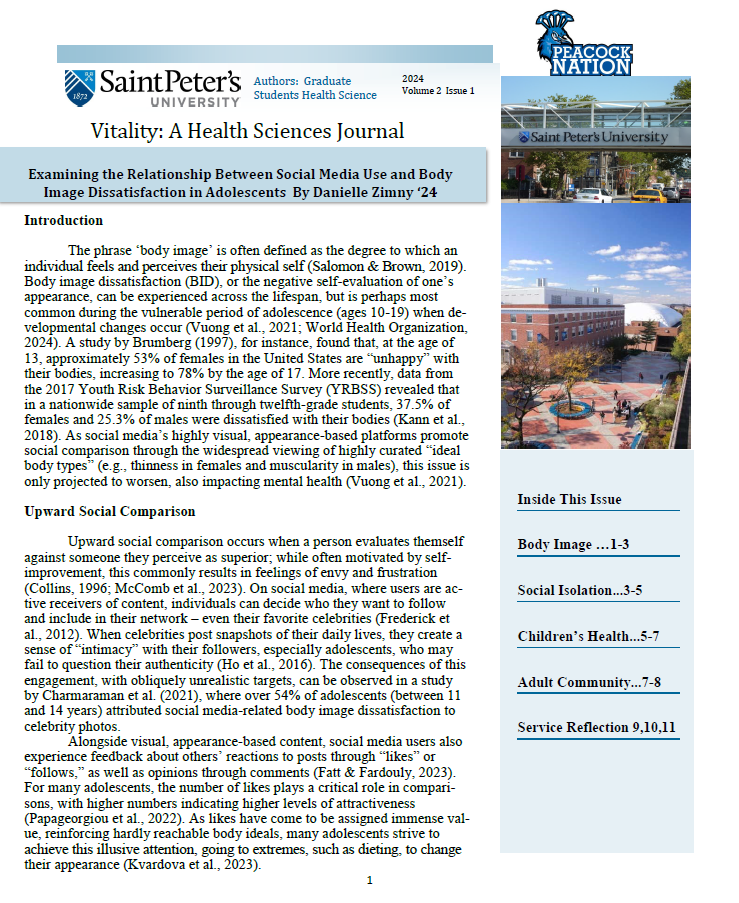 Vitality: A Health Sciences Journal